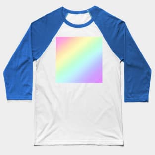 Pastel Rainbow Gradient Baseball T-Shirt